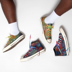 לצפייה במוצר נעלי קונברס Converse Chuck 70 Ox - Tie-Dye Grid